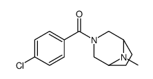 3-(p-Chlorobenzoyl)-8-methyl-3,8-diazabicyclo[3.2.1]octane Structure