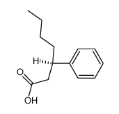 (R)-3-phenylheptanoic acid结构式