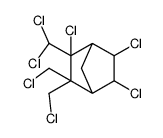 3,5,6-trichloro-2,2-bis(chloromethyl)-3-(dichloromethyl)bicyclo[2.2.1]heptane结构式