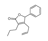 2-phenyl-3-prop-2-enyl-4-propyl-2H-furan-5-one Structure