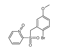 2-[(2-bromo-5-methoxyphenyl)methylsulfonyl]-1-oxidopyridin-1-ium结构式