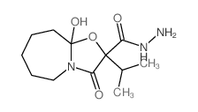 Oxazolo[3,2-a]azepine-2-carboxylicacid, octahydro-9a-hydroxy-2-(1-methylethyl)-3-oxo-, hydrazide picture