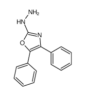 (4,5-diphenyl-1,3-oxazol-2-yl)hydrazine结构式