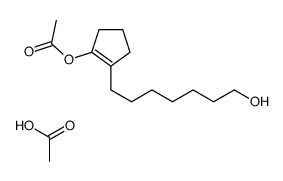 acetic acid,[2-(7-hydroxyheptyl)cyclopenten-1-yl] acetate结构式