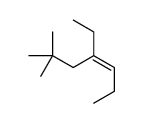 4-ethyl-6,6-dimethylhept-3-ene Structure
