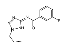 Benzamide, 3-fluoro-N-(2-propyl-2H-tetrazol-5-yl)- (9CI)结构式