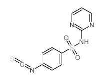 Benzenesulfonamide,4-isothiocyanato-N-2-pyrimidinyl- Structure