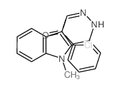 1H-Indole-3-carboxaldehyde,2-chloro-1-methyl-, 2-(2-nitrophenyl)hydrazone structure