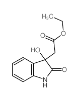 1H-Indole-3-aceticacid, 2,3-dihydro-3-hydroxy-2-oxo-, ethyl ester结构式