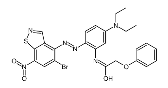 N-[2-[(5-bromo-7-nitro-1,2-benzothiazol-4-yl)diazenyl]-5-(diethylamino)phenyl]-2-phenoxyacetamide结构式