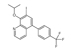 7-iodo-8-propan-2-yloxy-5-[4-(trifluoromethyl)phenyl]quinoline Structure