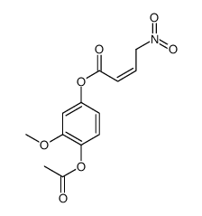 (4-acetyloxy-3-methoxyphenyl) 4-nitrobut-2-enoate Structure