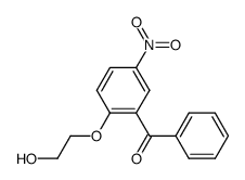 2-(2-hydroxyethoxy)-5-nitrobenzophenone结构式