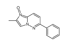 2-methyl-1-oxido-6-phenylimidazo[1,2-b]pyridazin-1-ium Structure