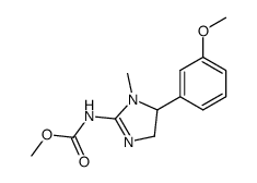 [5-(3-methoxy-phenyl)-1-methyl-4,5-dihydro-1H-imidazol-2-yl]-carbamic acid methyl ester结构式