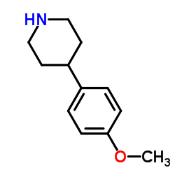 4-(4-甲氧基苯基)哌啶结构式