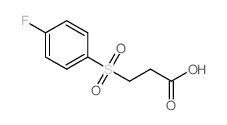 3-(4-FLUORO-BENZENESULFONYL)-PROPIONIC ACID Structure