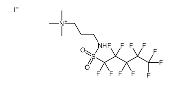 trimethyl-3-[[(undecafluoropentyl)sulphonyl]amino]propylammonium iodide structure