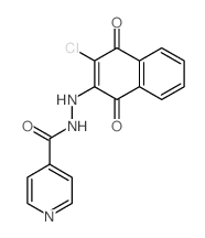 4-Pyridinecarboxylicacid, 2-(3-chloro-1,4-dihydro-1,4-dioxo-2-naphthalenyl)hydrazide picture