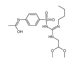 Acetamide, N-(4-((((butylamino)((2,2-dimethoxyethyl)amino)methylene)am ino)sulfonyl)phenyl)- Structure