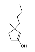 1-Cyclopenten-1-ol, 3-butyl-3-methyl- (9CI) structure