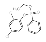 2,4-dichloro-1-(ethoxy-phenyl-phosphoryl)oxy-benzene Structure