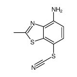 Thiocyanic acid, 4-amino-2-methyl-7-benzothiazolyl ester (7CI,8CI,9CI) picture