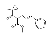 trans-1-Methylcyclopropyl-1-methoxycarbonyl-4-phenyl-3-butenylketon Structure