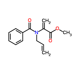 Methyl 2-[allyl(benzoyl)amino]acrylate结构式