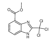 methyl-2-trichloromethyl-1H-benzoimidazole-4-carboxylate结构式