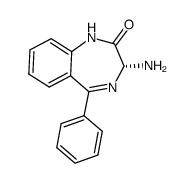 (R)-3-amino-5-phenyl-1,3-dihydro-1H-benzo[e][1,4]diazepin-2-one结构式