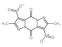 4H,9H-Dipyrazolo[1,5-a:1,5-d]pyrazine-4,9-dione, 2,7-dimethyl-3,8-dinitro- picture