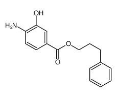 3-phenylpropyl 4-amino-3-hydroxybenzoate结构式