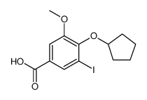 Benzoic acid, 4-(cyclopentyloxy)-3-iodo-5-methoxy图片