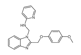 N-[[2-[(4-methoxyphenoxy)methyl]benzimidazol-1-yl]methyl]pyridin-2-amine结构式