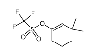 3,3-dimethylcyclohex-1-enyl trifluoromethanesulfonate Structure