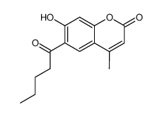 7-hydroxy-4-methyl-6-valeryl-coumarin Structure