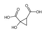 1-hydroxy-cyclopropane-1,2-dicarboxylic acid结构式