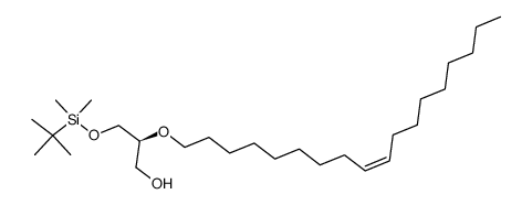 3-O-tert-butyldimethylsilyl-(2S)-O-((Z)-9-octadecen-1-yl)-sn-glycerol Structure