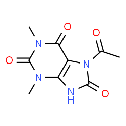 1H-Purine-2,6,8(3H)-trione,7-acetyl-7,9-dihydro-1,3-dimethyl- structure