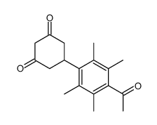 5-(4-acetyl-2,3,5,6-tetramethylphenyl)cyclohexane-1,3-dione结构式