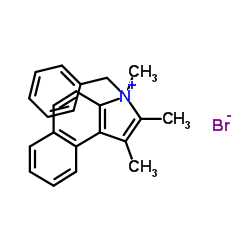 1,2,3-三甲基-3-苄基-3H-苯并吲哚溴盐结构式