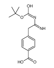 4-[2-amino-2-[(2-methylpropan-2-yl)oxycarbonylimino]ethyl]benzoic acid结构式