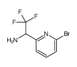 1-(6-bromopyridin-2-yl)-2,2,2-trifluoroethanamine结构式