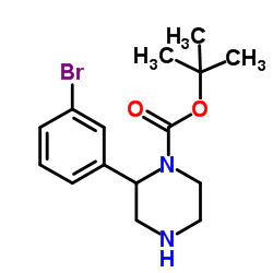 tert-Butyl 2-(3-bromophenyl)piperazine-1-carboxylate picture