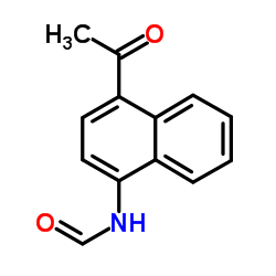 N-(4-Acetyl-1-naphthyl)formamide Structure