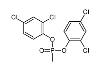 2,4-dichloro-1-[(2,4-dichlorophenoxy)-methylphosphoryl]oxybenzene结构式