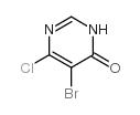 5-溴-6-氯-4(3H)-嘧啶酮结构式