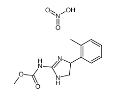 (4-o-Tolyl-4,5-dihydro-1H-imidazol-2-yl)-carbamic acid methyl ester; compound with nitric acid结构式