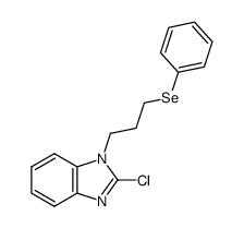 2-chloro-1-[(3-phenylselanyl)propyl]-1H-benzo[d]imidazole Structure